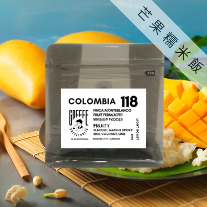 Colombia | Finca Monteblanco | Fruit Fermented Washed Process | Purple Caturra Coffee Bean